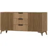 BESTMOBILIER Portmore - buffet bas - bois - 150 cm - Bois
