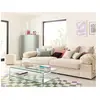 LISA DESIGN Aspen - canapé 3 places - assise profonde - velours côtelé - Beige