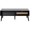 BESTMOBILIER Goto - table basse - noir - 110 cm - Noir
