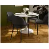 LISA DESIGN Imelda - lot de 4 chaises - en tissu - gris anthracite - Gris Anthracite