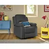 BESTMOBILIER Armand - fauteuil relax électrique en velours côtelé - Gris
