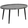 LISA DESIGN Helsinki - table basse - effet marbre - 80 cm - Gris