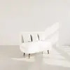 BESTMOBILIER Lumi - Banquette convertible clic-clac 2 places en velour...