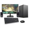 MARQUEL Pc de bureau Tour + écran 22"  - AMD Ryzen 7  - SSD  240GB - 8GB + Clavier & Souris & HP filaires - Win 11 Pro - Noir