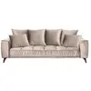 MAISON AUBERTIN Canapé Velours droit Beige Altamo - 3 Places