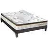 Pack literie BELLECOUR 2.0 - Ressorts ensachés - Ferme - 160x200 cm - ...