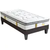 BELLECOUR Ensemble Reina 2.0 140x200 cm Matelas Ressorts ensachés + Sommier Bois