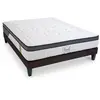 BELLECOUR Ensemble Tivoli 140x190 cm Matelas Mousse + Sommier Bois