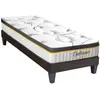 Ensemble Bellecour 2.0 90x190 cm - Matelas Ressorts + Sommier Bois - F...