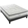 OLYMPE LITERIE Ensemble matelas mémoire de forme et sommier bois HYPSOM ROYAL 5* 140x190 cm mi-ferme