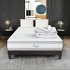 OLYMPE LITERIE HYPSOM - Pack Prêt à dormir ROYAL 5* 180x200 cm - Matelas Mémoire de forme + Sommier + Accessoires