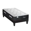 Ensemble Privilège 160x200 cm Matelas Ressorts ensachés + Sommier Bois
