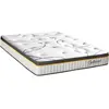 Matelas - BELLECOUR 2.0 - Ressorts ensachés - Soutien Ferme - Blanc - ...