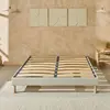 Sommier à lattes en bois Lino 140x190 cm Coloris Beige Livré en kit