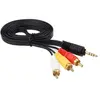 Câble Audio et Vidéo 1, 5 m - Jack 3.5mm vers 3 RCA mâles - Connectez ...