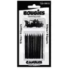 NO NAME 10 BOUGIES PAILLETÉES NOIR + 10 SUPPORTS