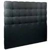 SOMMEIL DE PLOMB Prestige Literie - Tete De Lit Capitonnée Bouclette Bleue - Ep 10 Cm Rembourré - Noir