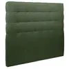 Prestige Literie - Tete De Lit Capitonnée Tissu Bleu - Ep 10 Cm Rembourré - Vert