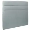 Prestige Literie - Tete De Lit Lignes Velours Taupe - Ep 10 Cm Rembourré - Gris