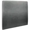 SOMMEIL DE PLOMB Tete de lit Tapissée Tissu Gris anthracite L 200 cm - Ep 10 cm rembourré - Tête de lit design en bois massif