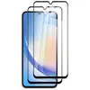HQSELECTION 2 Verre Trempé Pour Samsung Galaxy A34 5G  .Vitre Protection d'écran Noir - Anti Rayures Ultra Résistant Dureté 9H