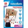 Pack de 4 feuilles A4 autocollants ronds Micro Application Transparent