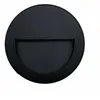 Balise LED Saillie 3W 220V 120° Rond pour Escalier - Noir / Blanc Chau...