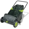 Balayeuse à gazon balayeuse de feuilles pour jardin terrasse 103 L