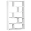 SWEEEK Etagère bibliothèque asymétrique 5 niveaux 10 compartiments. ca...