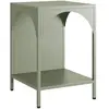 SWEEEK Table de chevet. table dappoint en acier vert