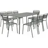 Table de jardin - SWEEEK - Amelia - 8 personnes - Kaki - Traitement antirouille