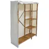 SWEEEK Armoire dressing en bambou. 3 étagères L110 x P40 x H170cm