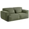Canapé - SWEEEK - Wallas - 2 places - Velours côtelé vert - L 180 x P 98 x H 73cm