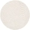 sweeek - Interieur tapijt met verhoogd golfpatroon in crème