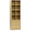 SWEEEK Etagère. bibliothèque modulable décor bois chêne 3 éléments - 2...