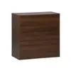 Commode. module de rangement décor bois noyer 3 tiroirs - Kompo