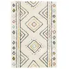 Tapis intérieur motif berbère crème. bleu et orange Ralph 160x230cm