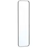 Miroir rectangulaire acier noir 34 x 119 x 1.8 cm - Harold
