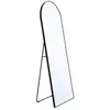 Miroir sur pied en aluminium 60 x 165 x 2.8 cm noir - Justin