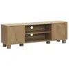 SWEEEK Meuble TV exotique décor bois de manguier 2 portes 155cm Pondi