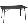 sweeek - Opvouwbare tuintafel 6 plaatsen metaal - amélia