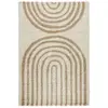 Tapis - SWEEEK - CHRIS - Shaggy - Beige - 160 x 230 cm - Motif géométr...