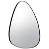 SWEEEK Miroir organique en métal noir HARVEY