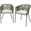 sweeek - Set van 2 tuinstoelen, santos, b56,5 x d59 x h79cm