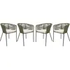 sweeek - Tuinstoelen, santos, set van 4