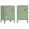 Table de chevet - SWEEEK - Lot de 2 - Métal - Vert - Style industriel ...