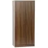 Armoire dressing décor bois 1 penderie 2 portes Linear