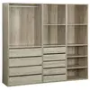 SWEEEK Kit dressing modulable décor bois 3 éléments