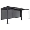SWEEEK Pergola bioclimatique aluminium et acier 6x3m + 2 stores 3m Palace Palace 6x3m + 2 stores 3m