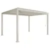 SWEEEK Pergola bioclimatique beige. aluminium et acier. 3x4m. lames or...